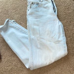 Light blue high waisted vintage jeans